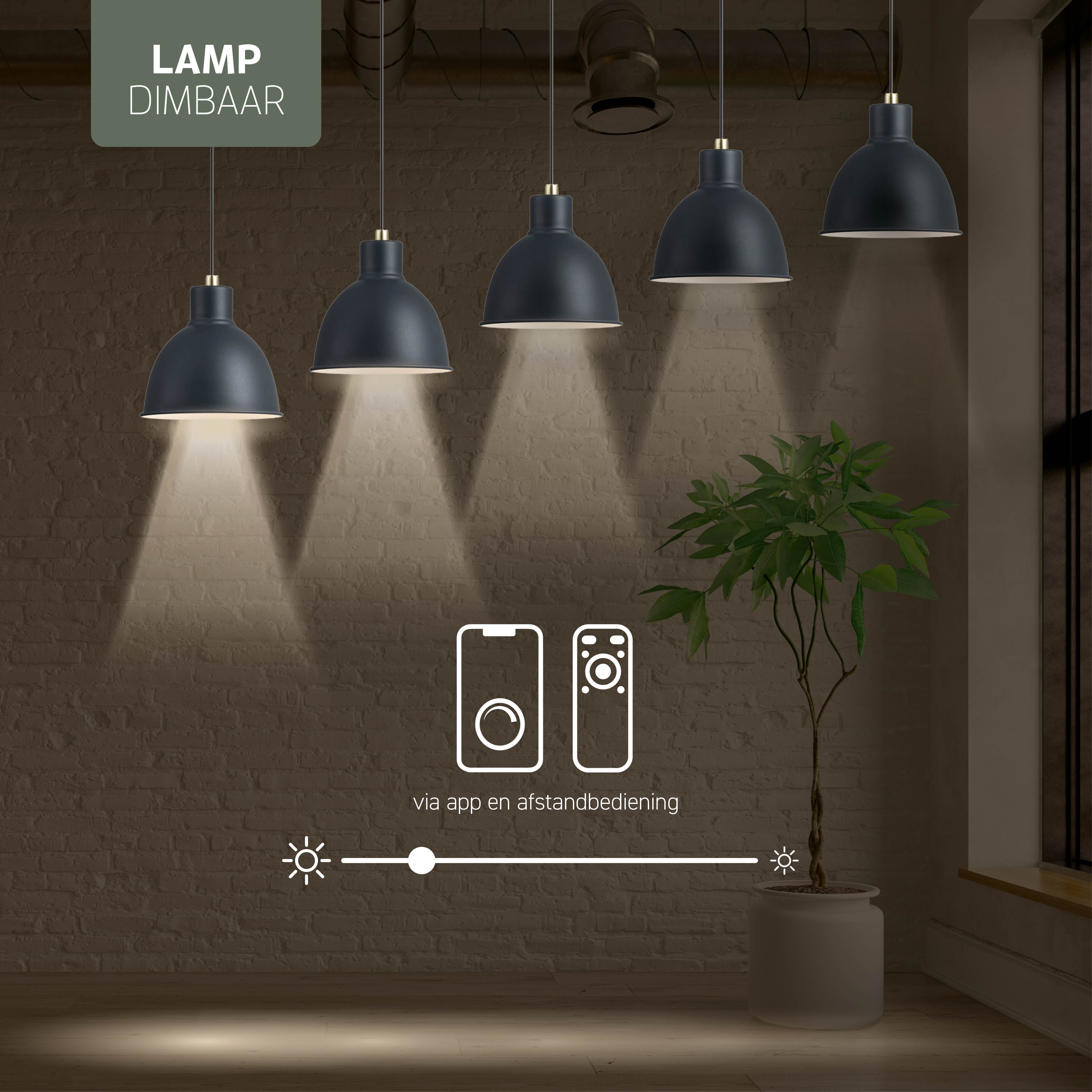 Ventilador de techo inteligente Blanco/Natural con iluminación - 132 cm - WiFi