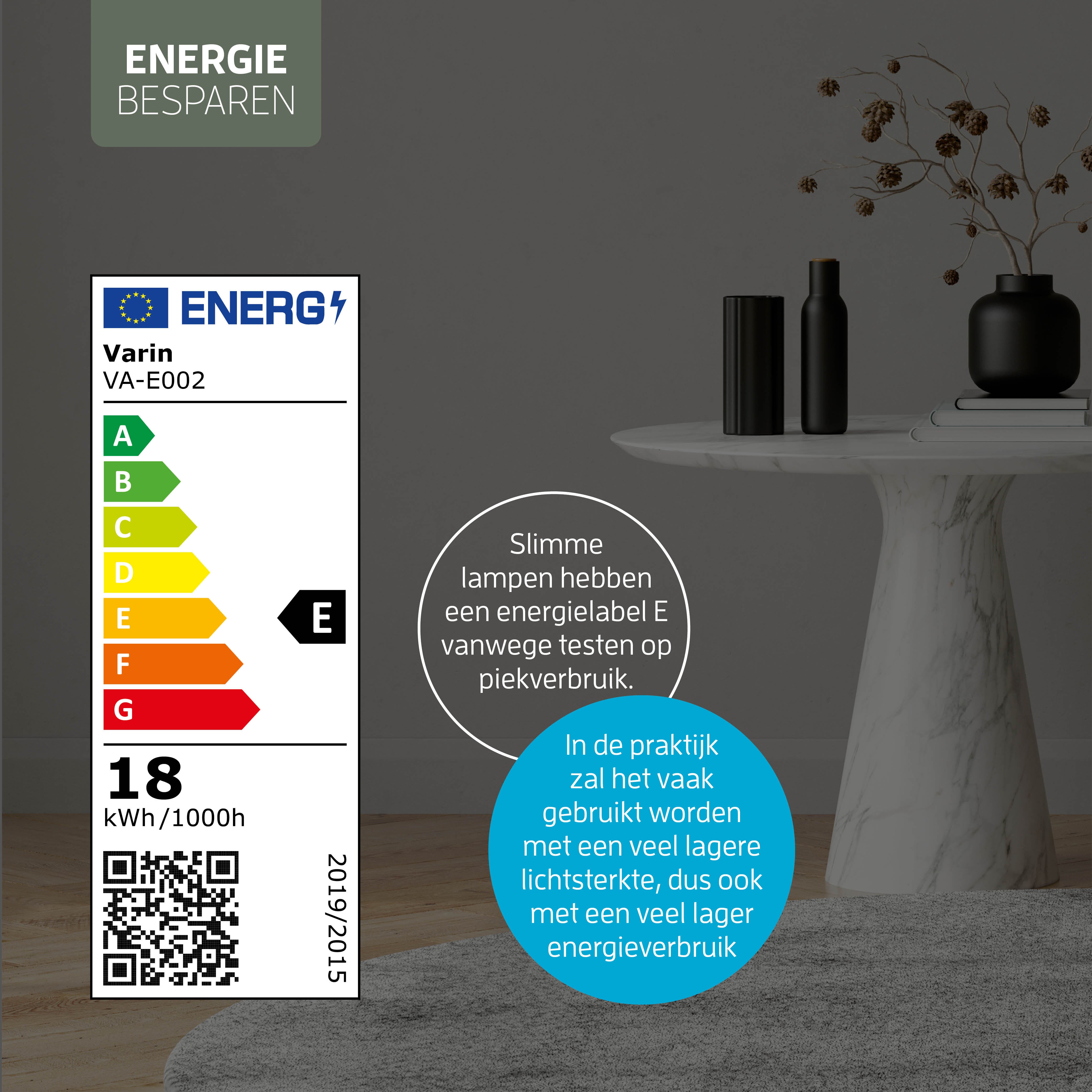 Ventilador de techo inteligente Blanco/Natural con iluminación - 132 cm - WiFi
